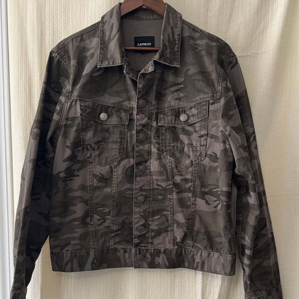 Express Trucker Jacket, Camouflage.